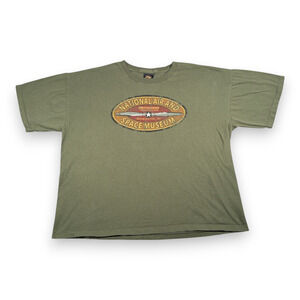 Vintage National Air Space Museum Shirt Adult EXTRA LARGE Green Museum USA 90s